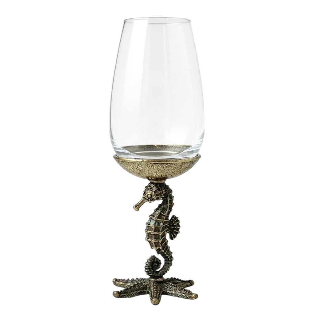 Seahorse Wine Glasses | Set of 1 or 2