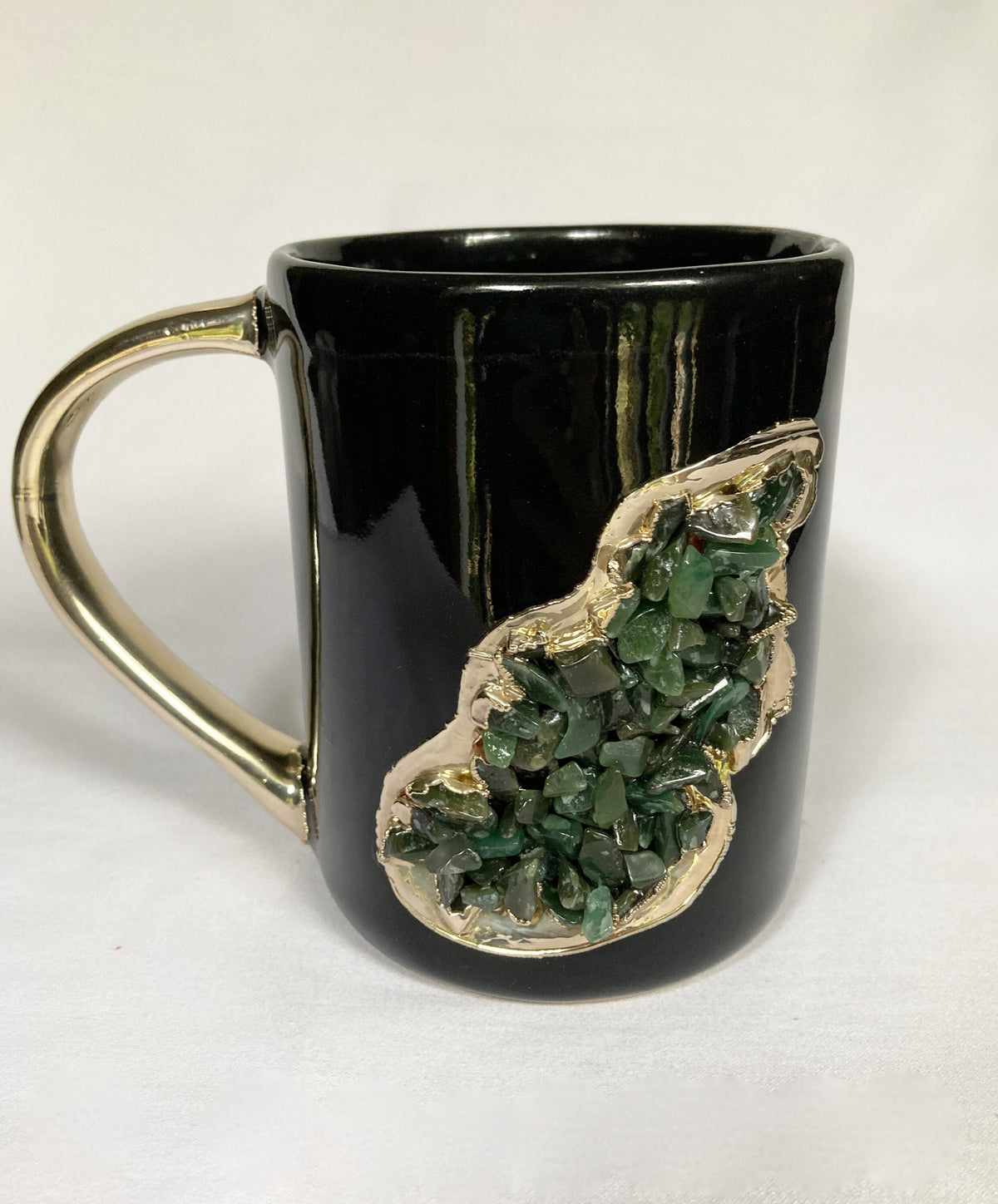 Wave - Set of 2 Black Ceramic Mugs