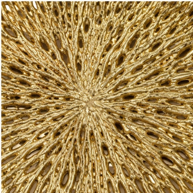 Coral Inspired Tray - Decorative Metal Tray | Centerpiece | Home Accent | Gold, Silver, or Antique Finish
