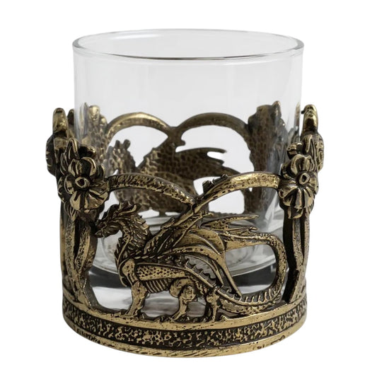 Handcrafted Crown Dragon Whiskey Glasses