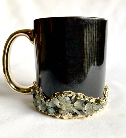 Sediments - Set of 2 Black Ceramic Mugs